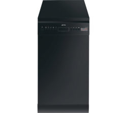 SMEG D4B-1 Slimline Dishwasher - Black